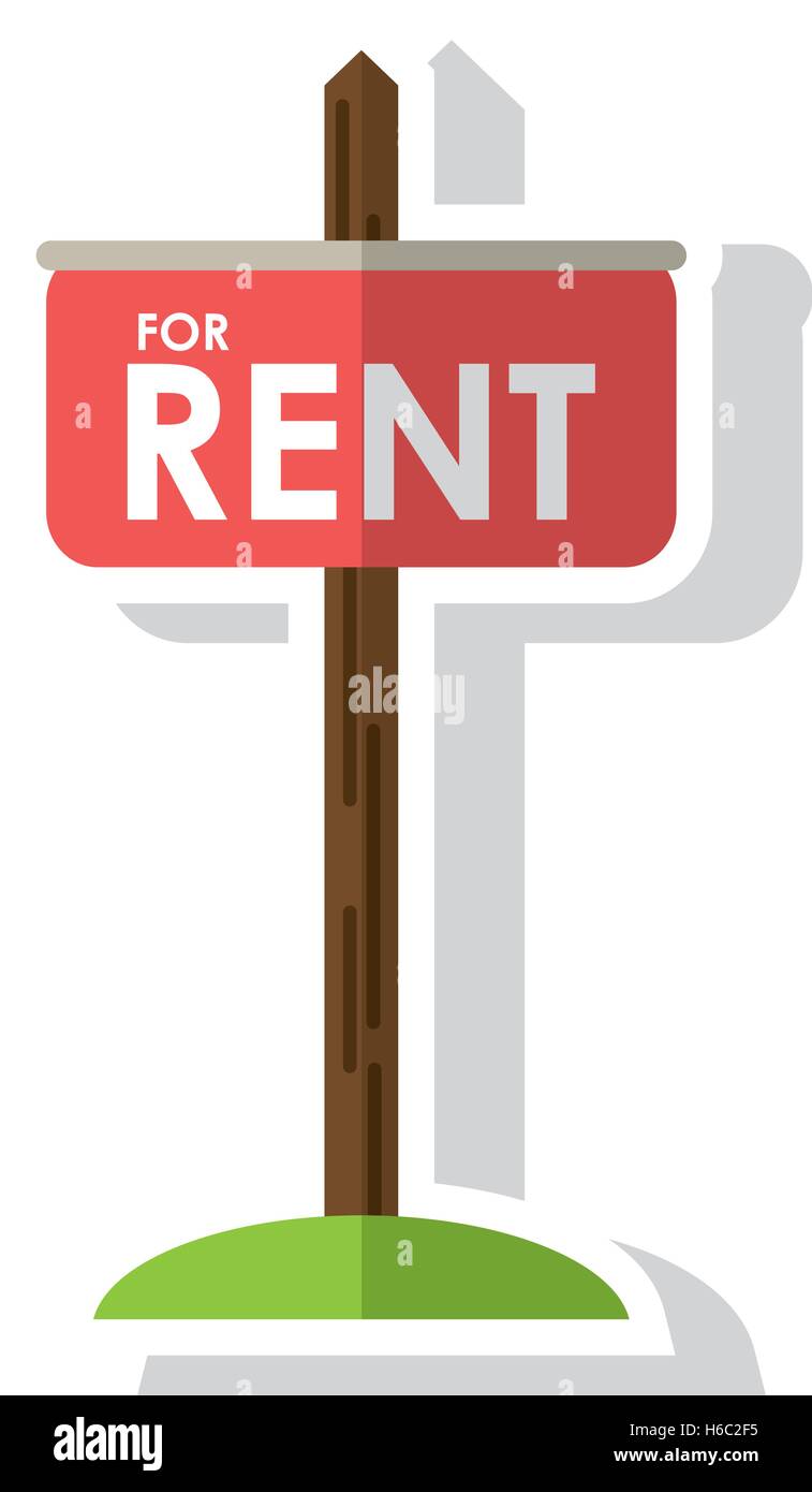 Isolated rent road sign design Stock Vector Image & Art - Alamy