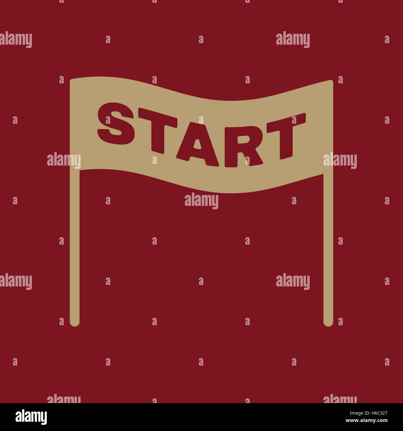 The start icon. Start symbol. Flat Stock Vector Image & Art - Alamy