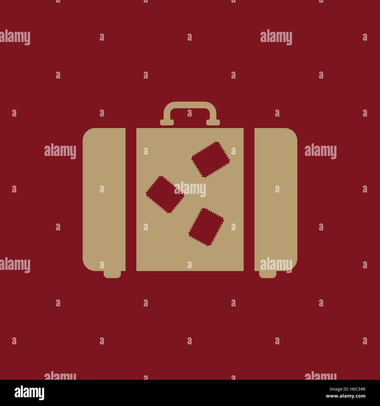 The suitcase icon. Luggage symbol. Flat Stock Vector Image & Art Alamy
