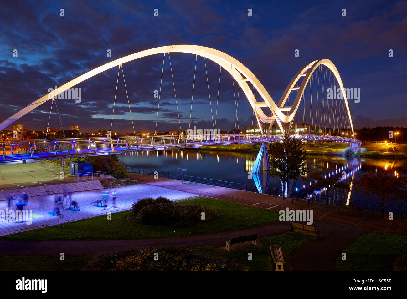 Infinity Bridge, Stockton on Tees UK Stock Photo