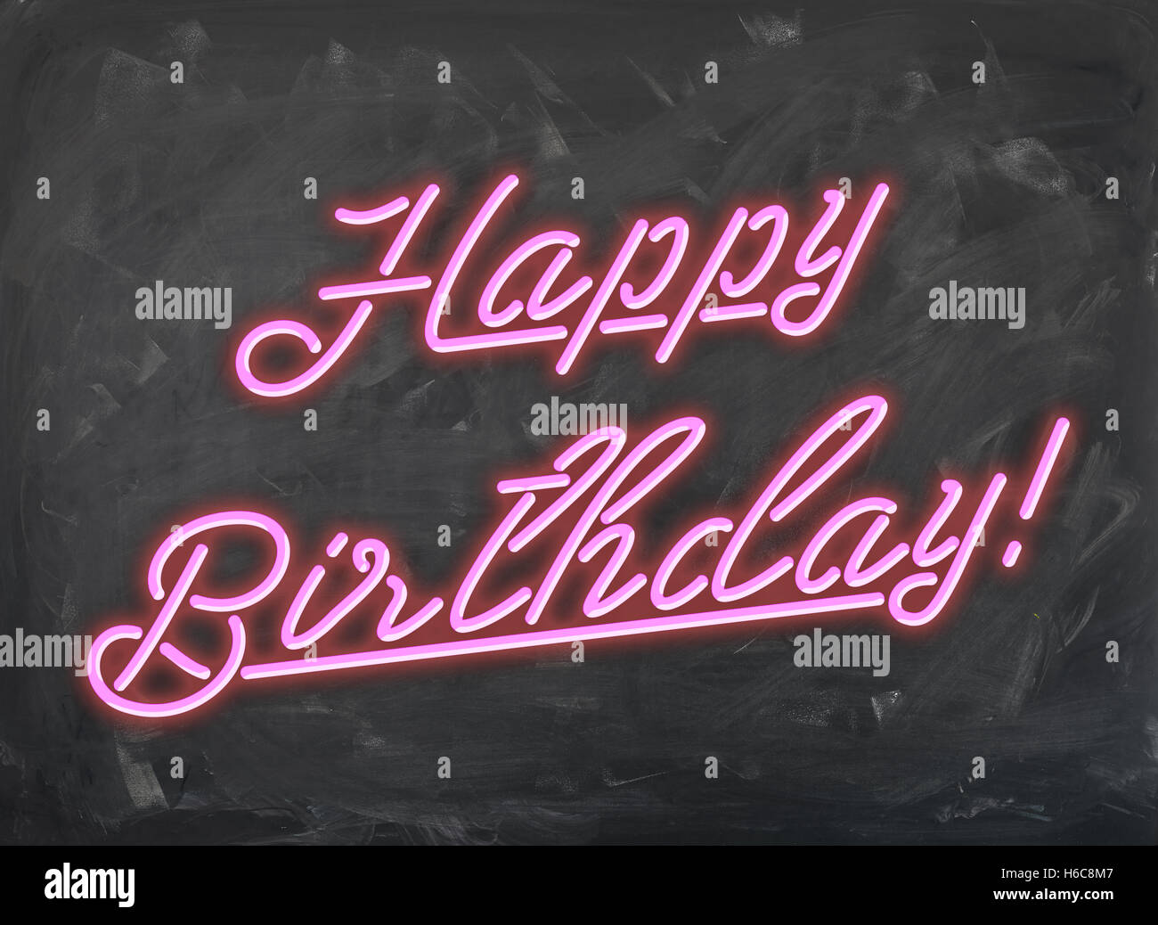 Happy Birthday Lettering Neon Sign Font Grafica di TrueVector · Creative  Fabrica