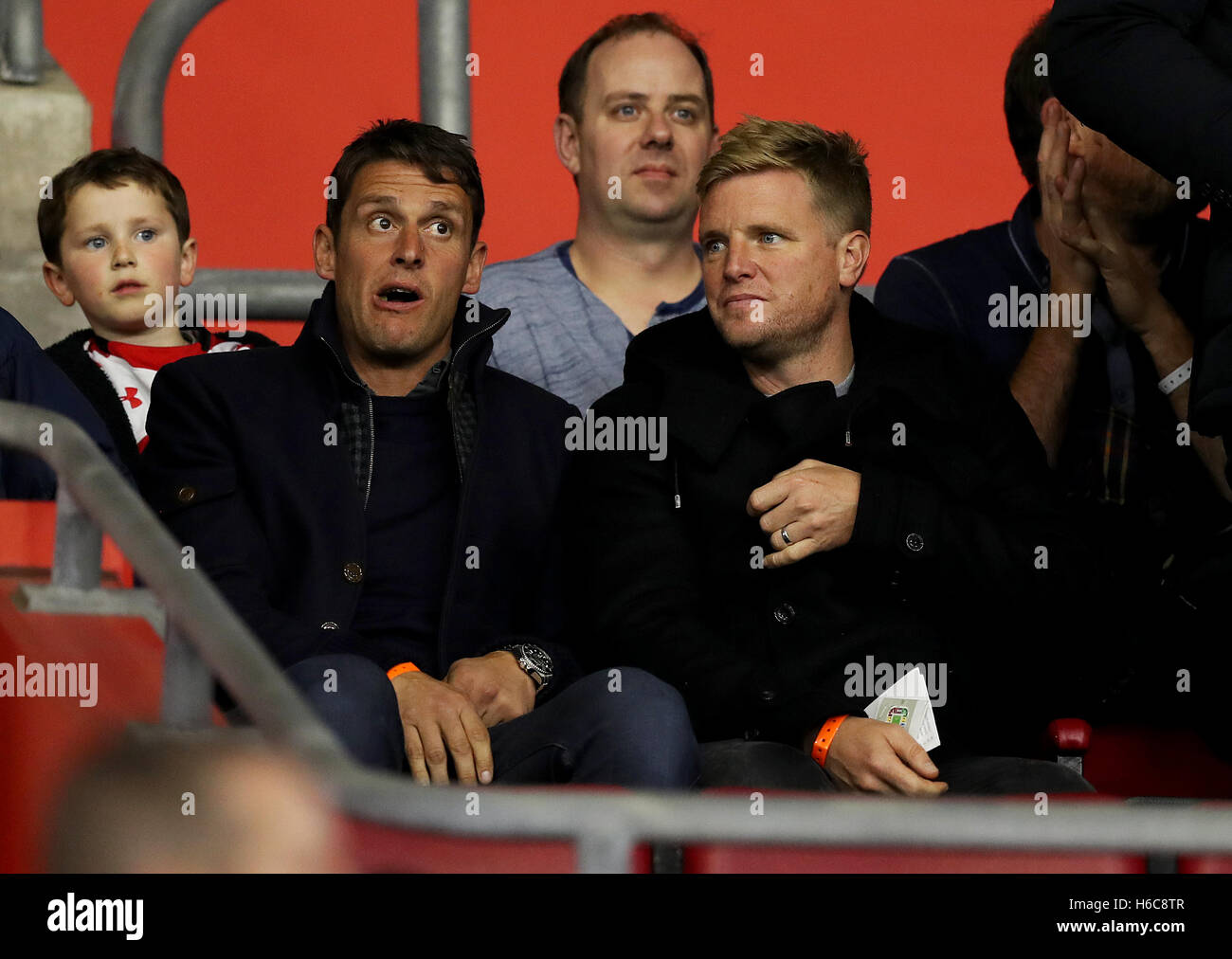 Afc Bournemouth Manager Eddie Howe Right With Assistant Jason Stock Photo Alamy