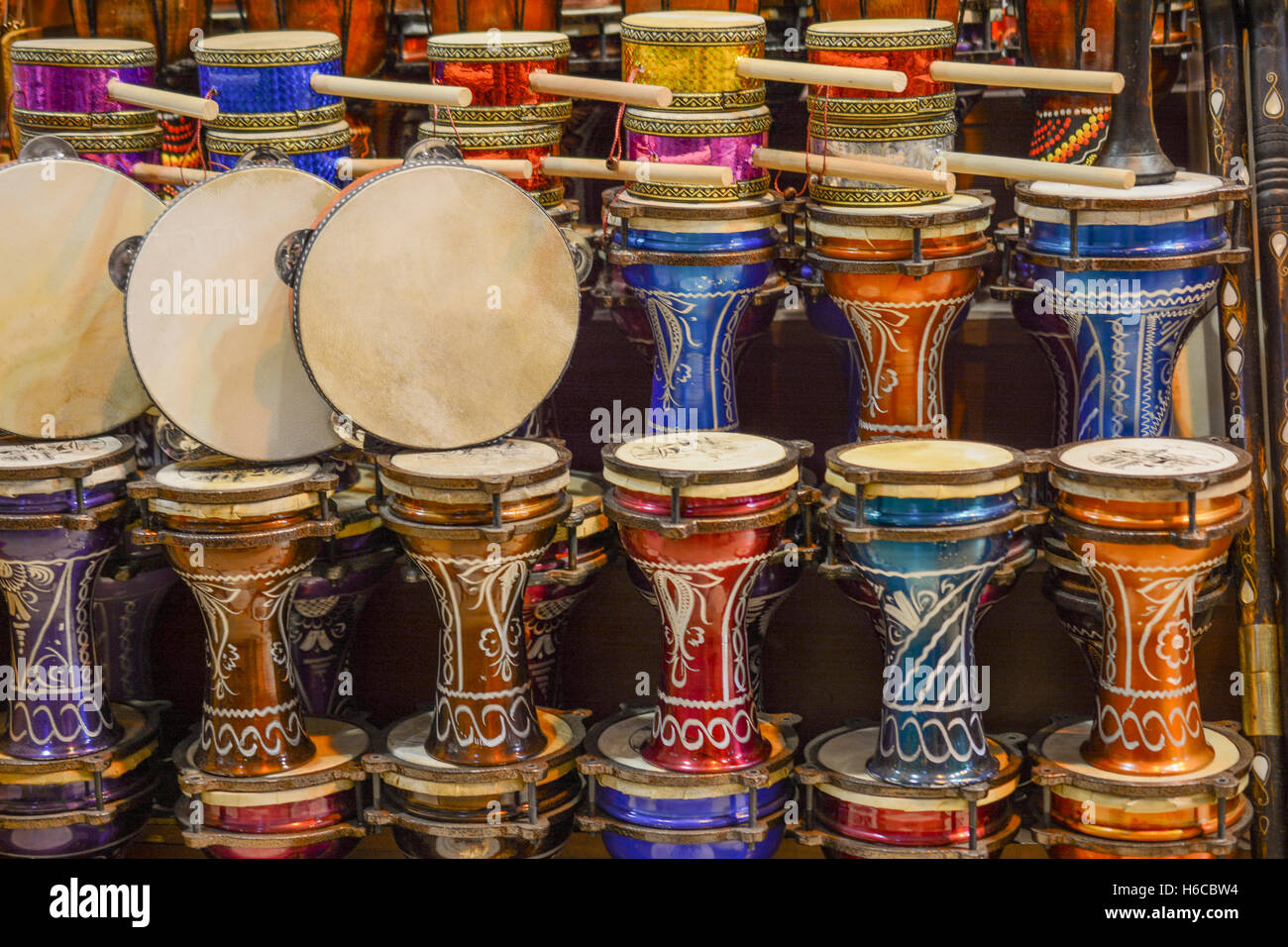 3 Darabukas (Tunisia) drum like instrument Derboukas, Darabuka, Derbouka  Stock Photo - Alamy