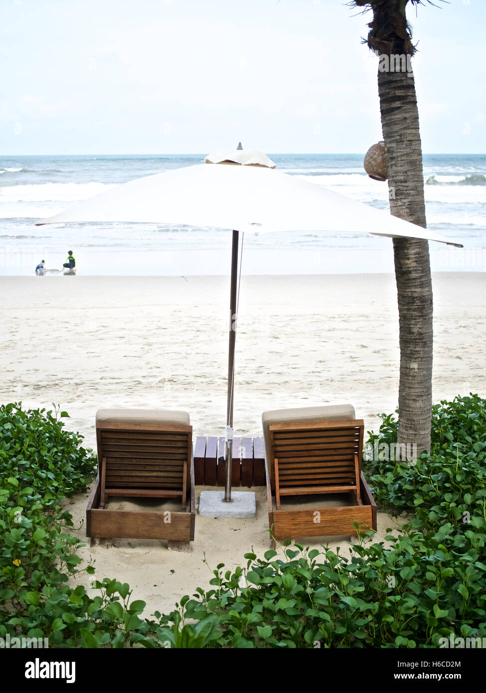 sun bed resort beach vacation holiday umbrella Stock Photo Alamy
