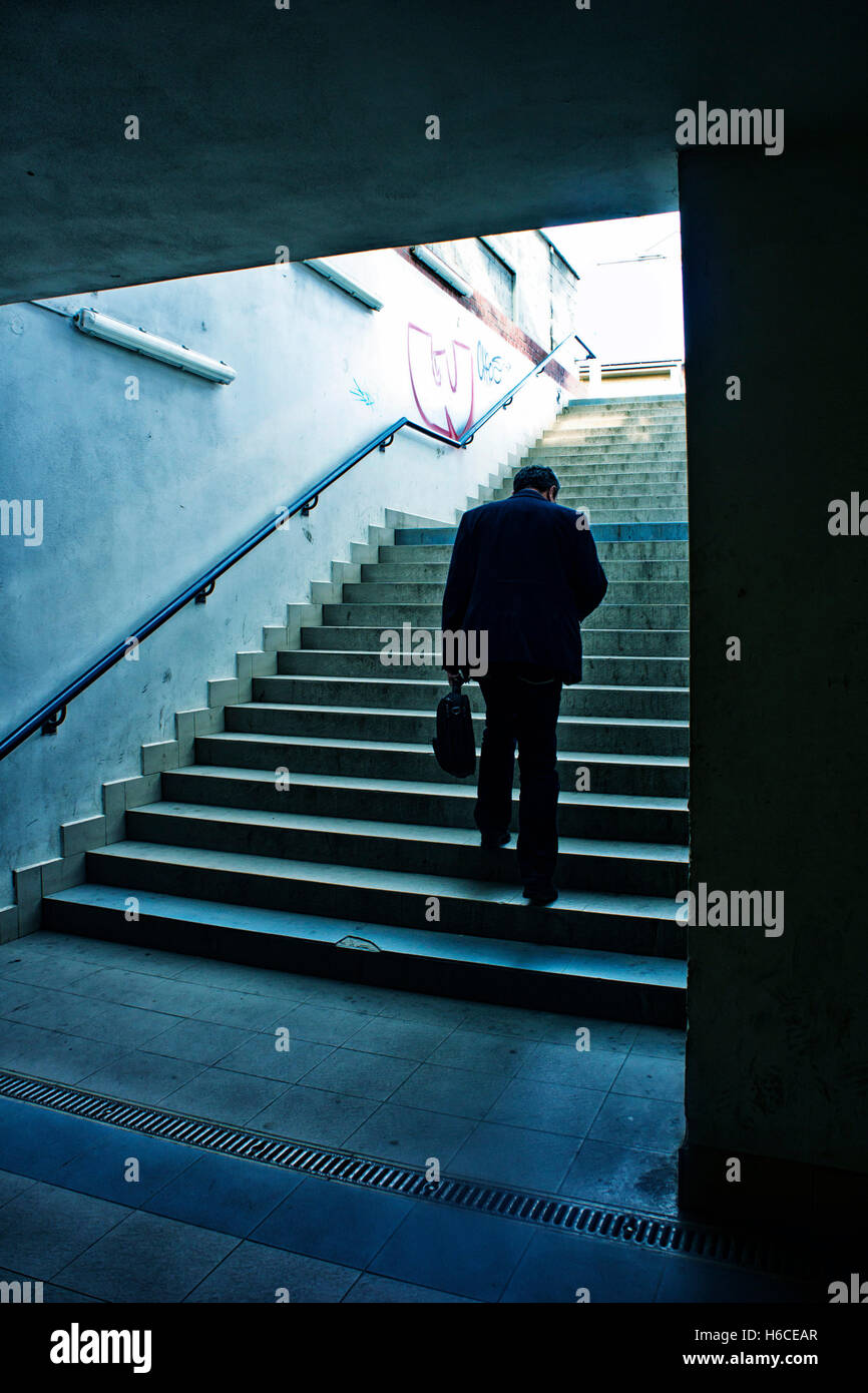 Man Briefcase Silhouette High Resolution Stock Photography and Images