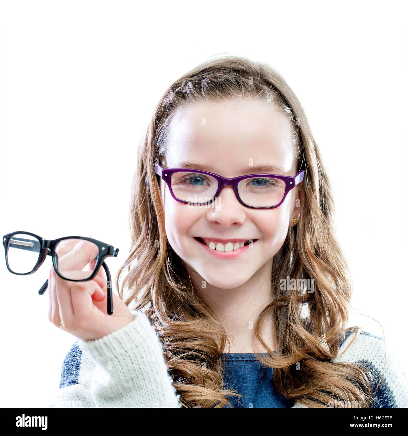 Beautiful child with glasses hires stock photography and images Alamy