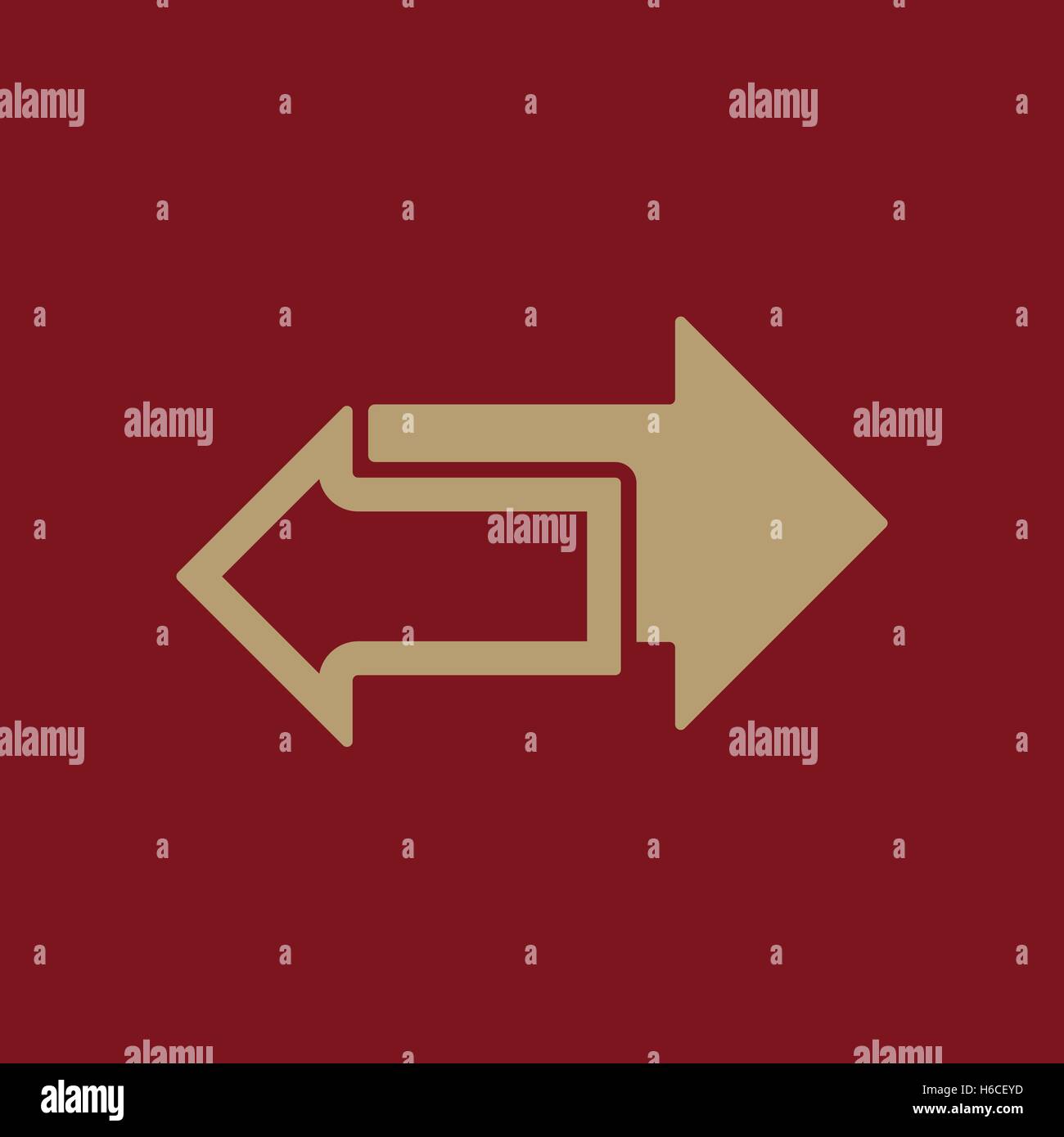 The left and right arrows icon. Arrows symbol. Flat Vector illustration ...