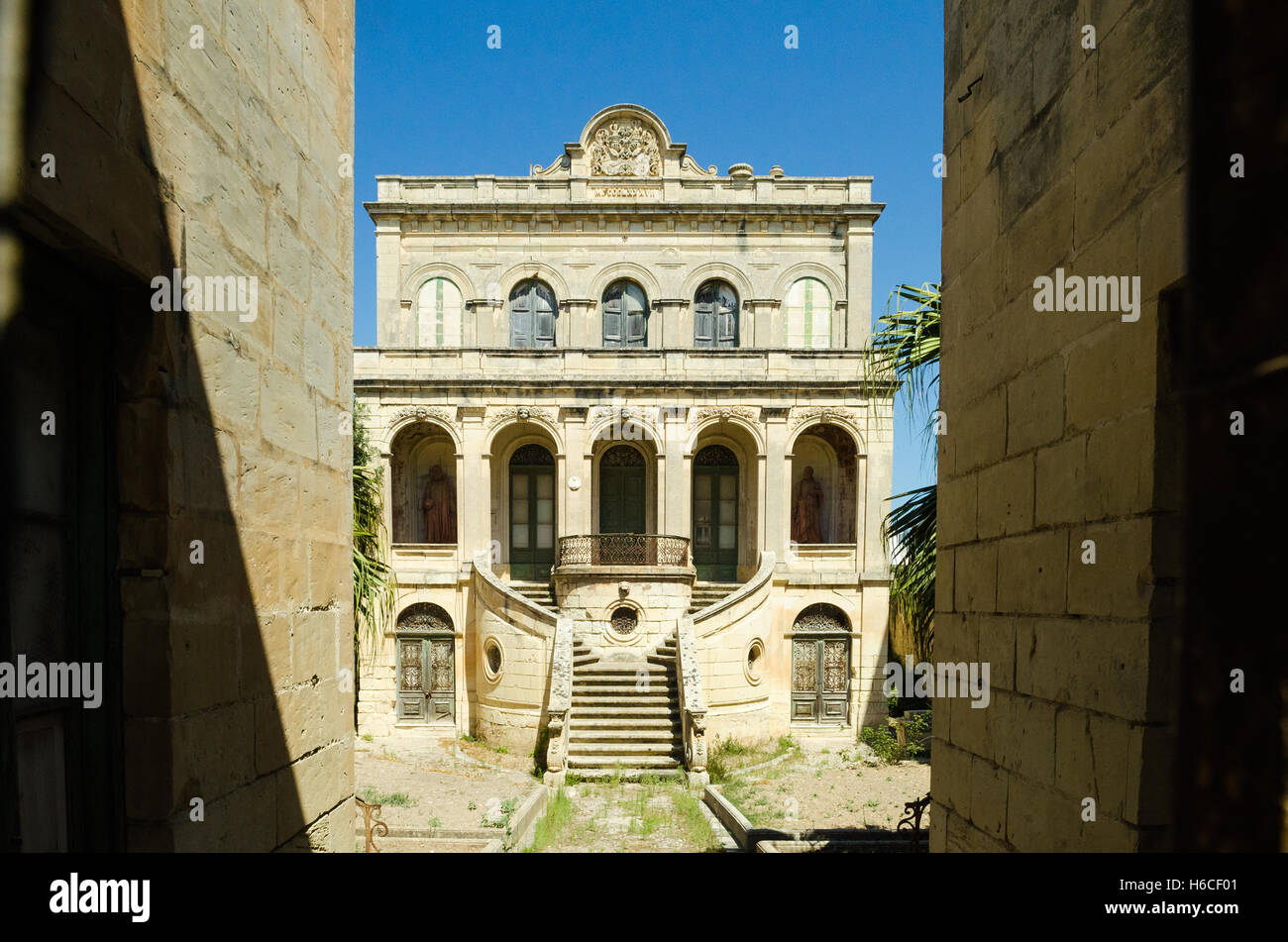 Old town Ir-Rabat in Malta Stock Photo