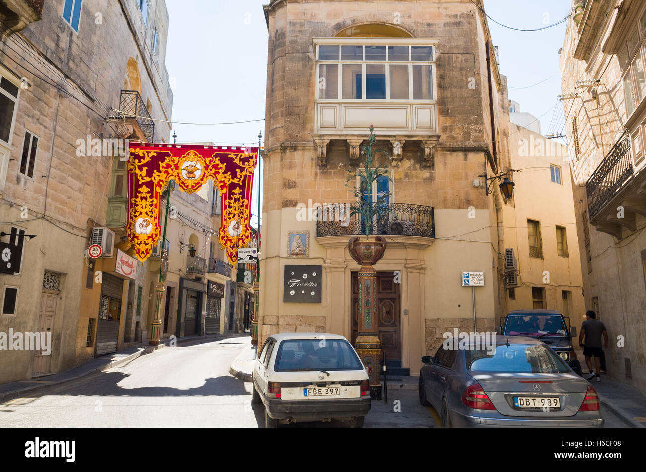 Old town Ir-Rabat in Malta Stock Photo