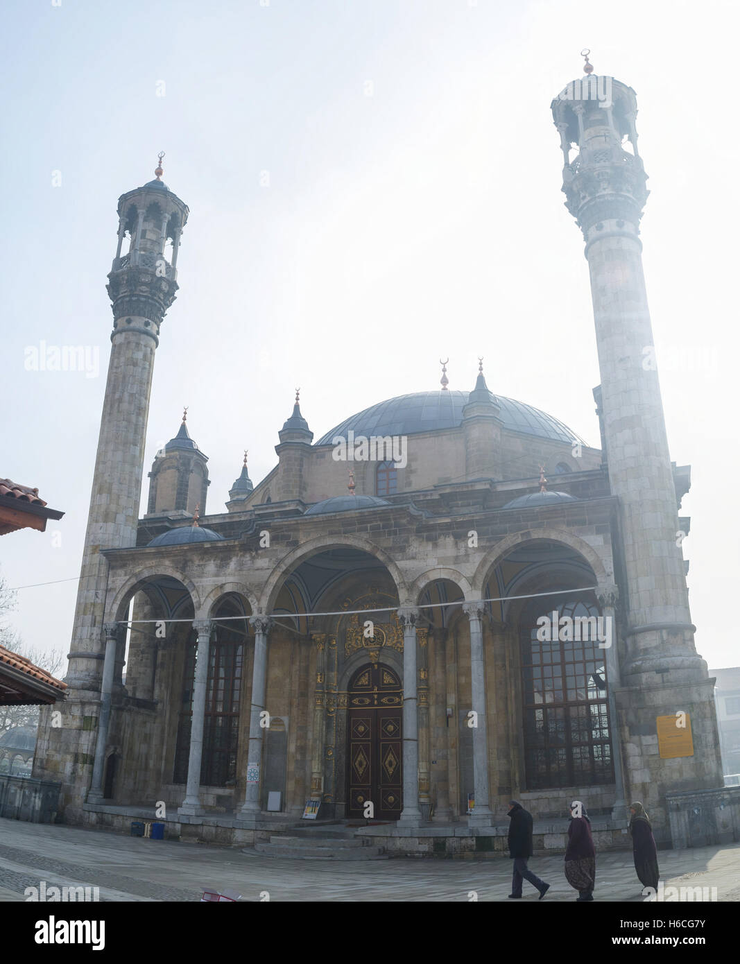 The Aziziye Mosque boasts the unusual architectural mix of styles - ottoman and baroque Stock Photo