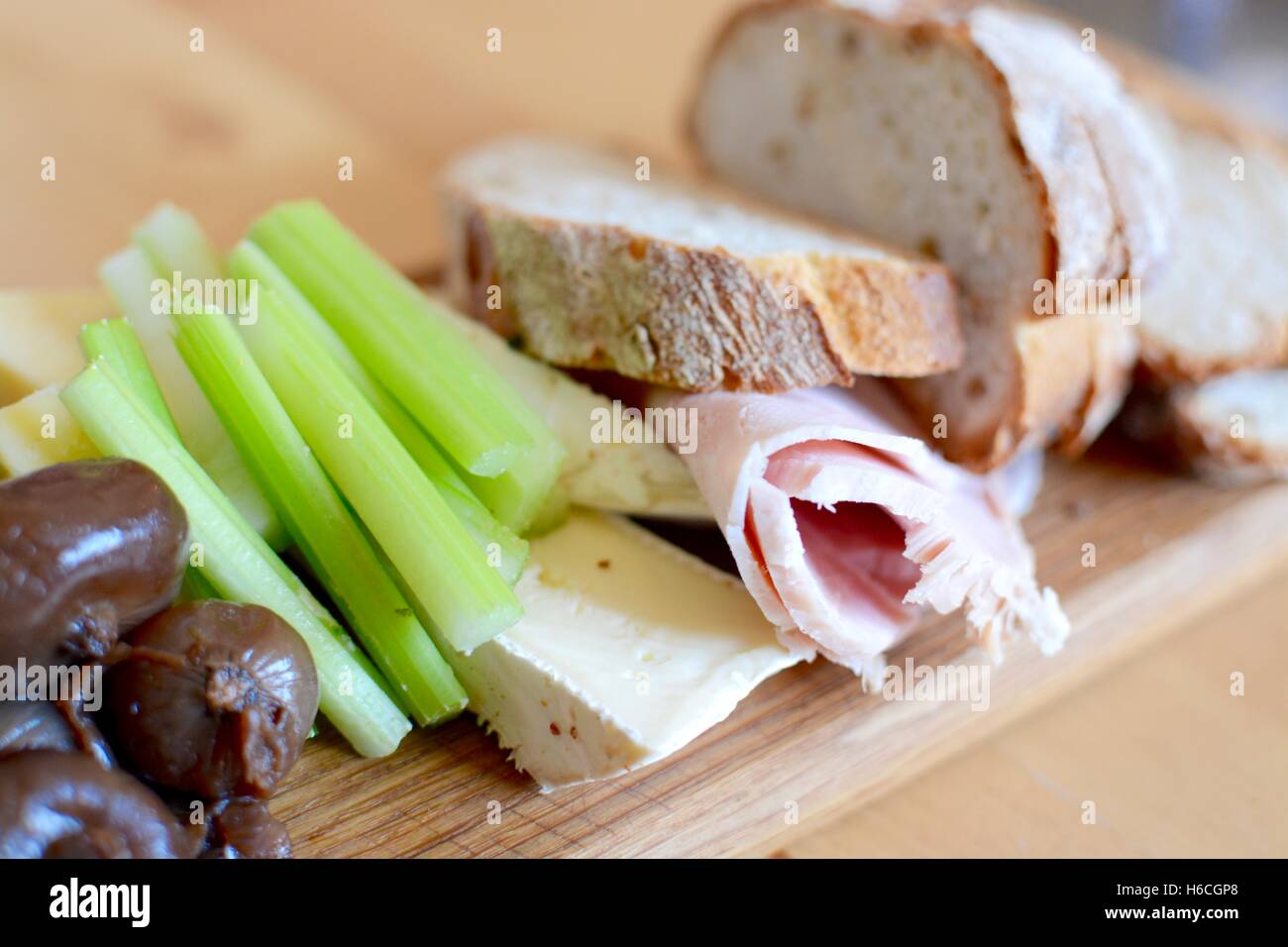 Artisan bread platter Stock Photo