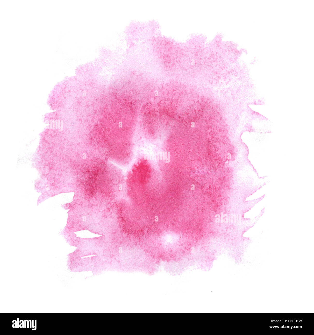 abstract watercolor splash. watercolor drop pink isolated blot for your ...