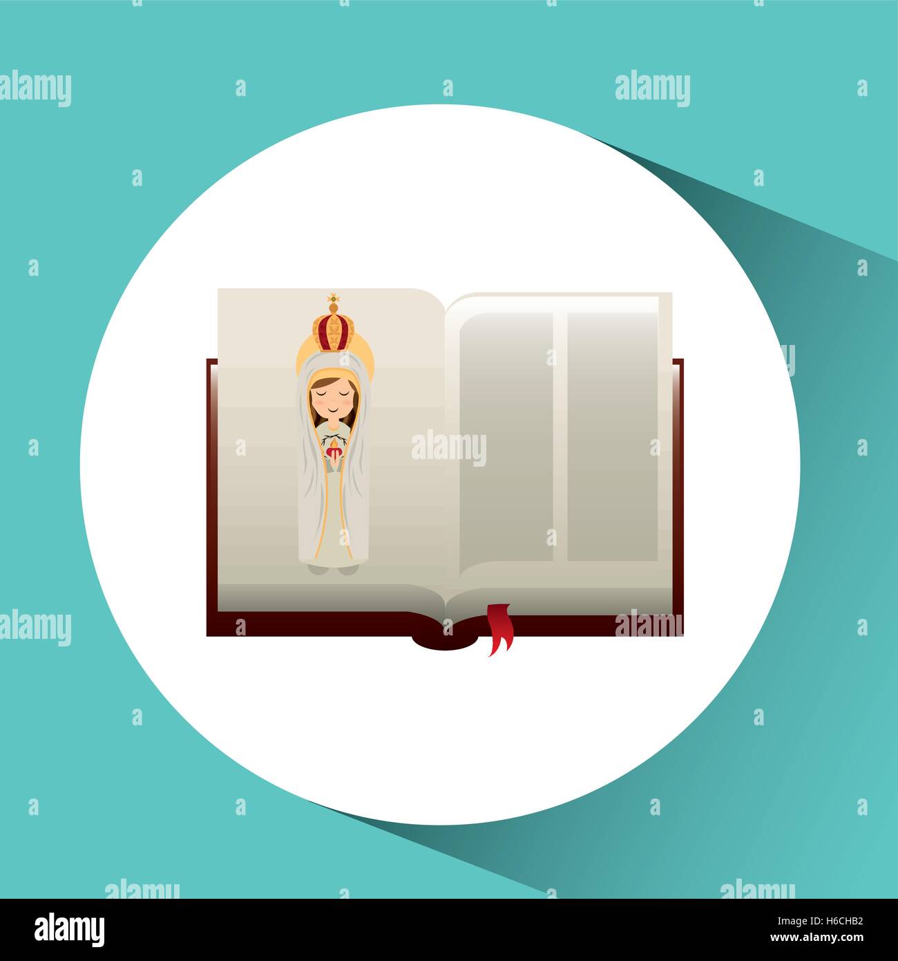 religion catolic virgin mary immaculate haert bible design Stock Vector ...