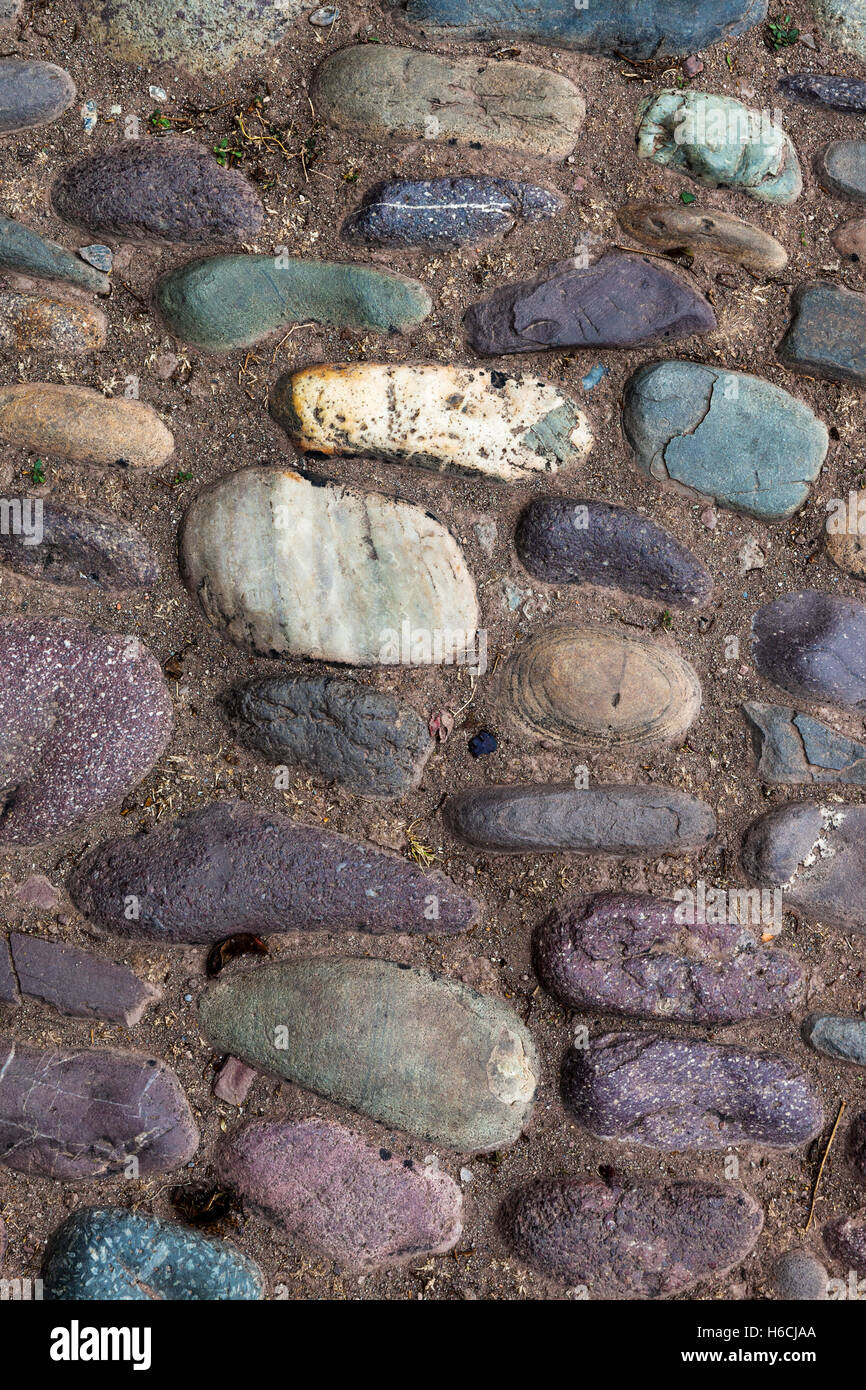 pavement from the beautiful pebbles as background Stock Photo - Alamy