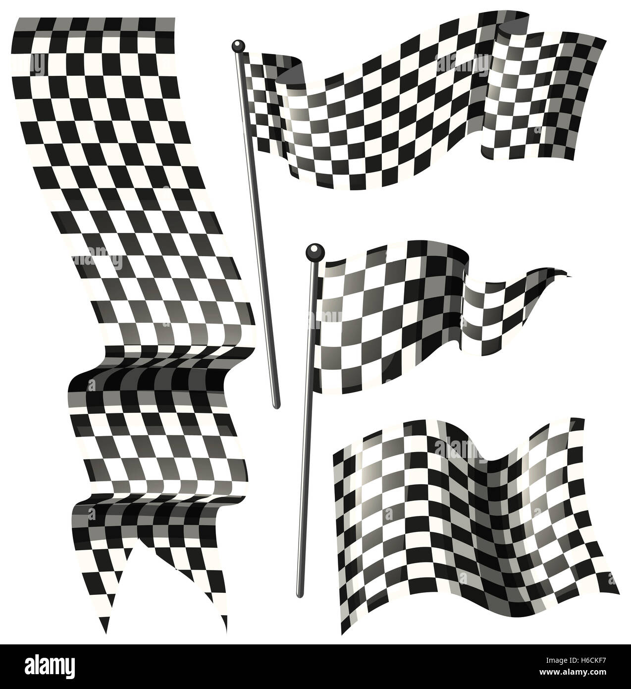 Different designs of racing flags illustration Stock Photo Alamy