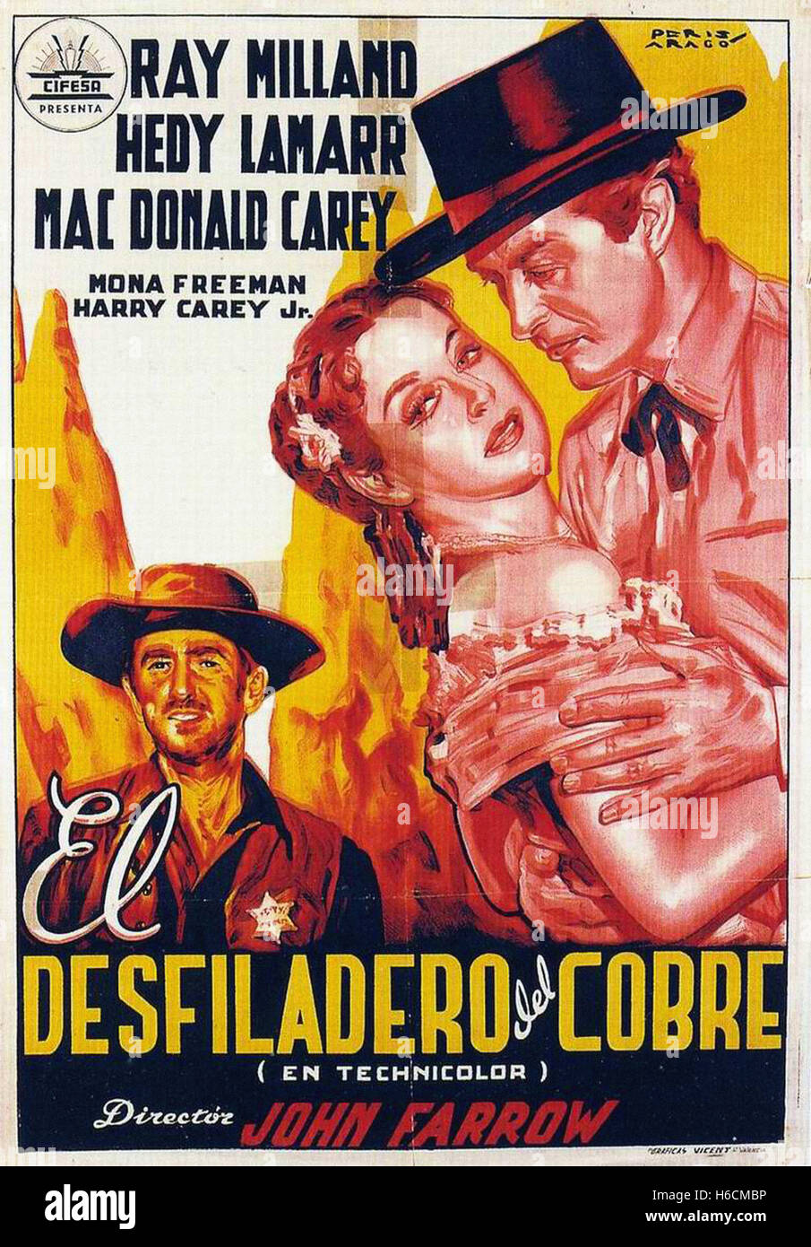 Copper Canyon Spanish Movie Poster Stock Photo Alamy
