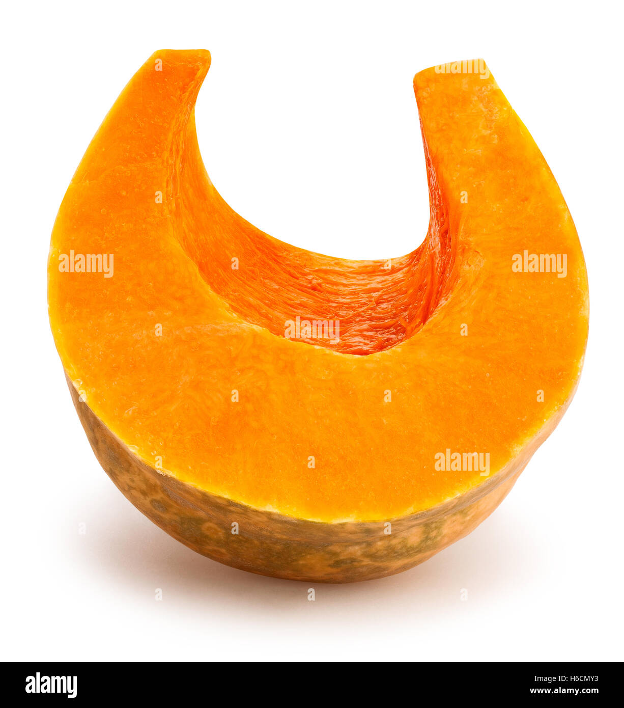 sliced pumpkin isolated Stock Photo