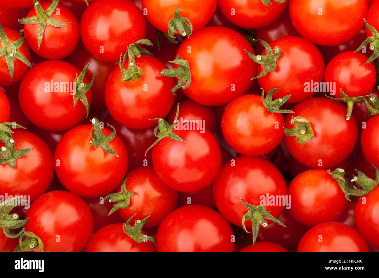 cherry tomatoes texture Stock Photo