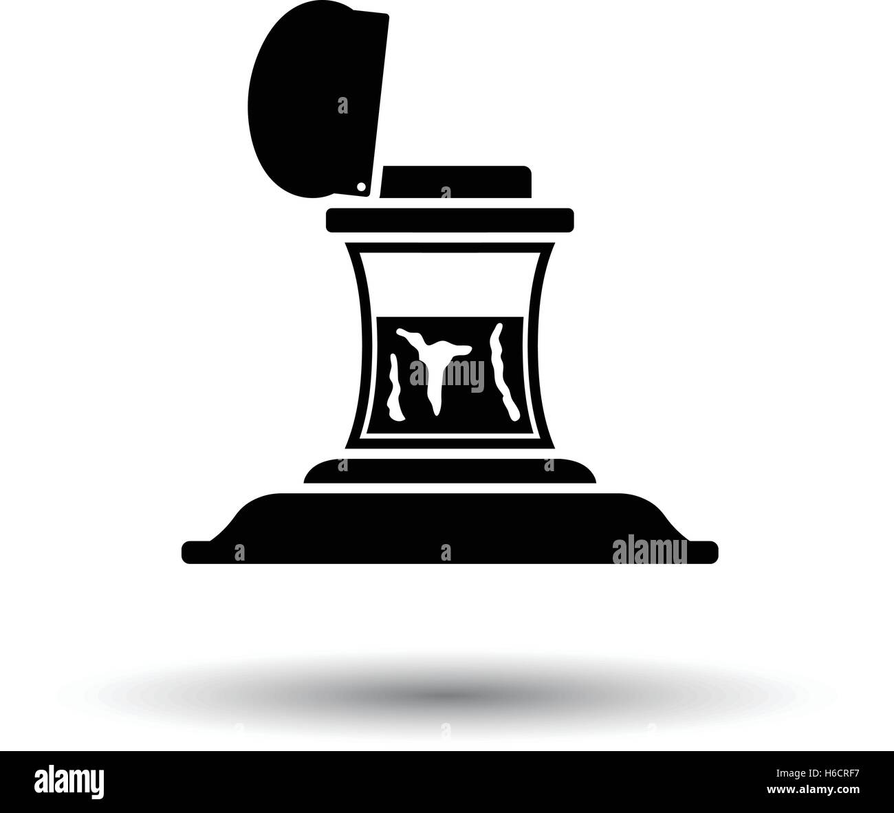 Inkstand icon. White background with shadow design. Vector illustration ...