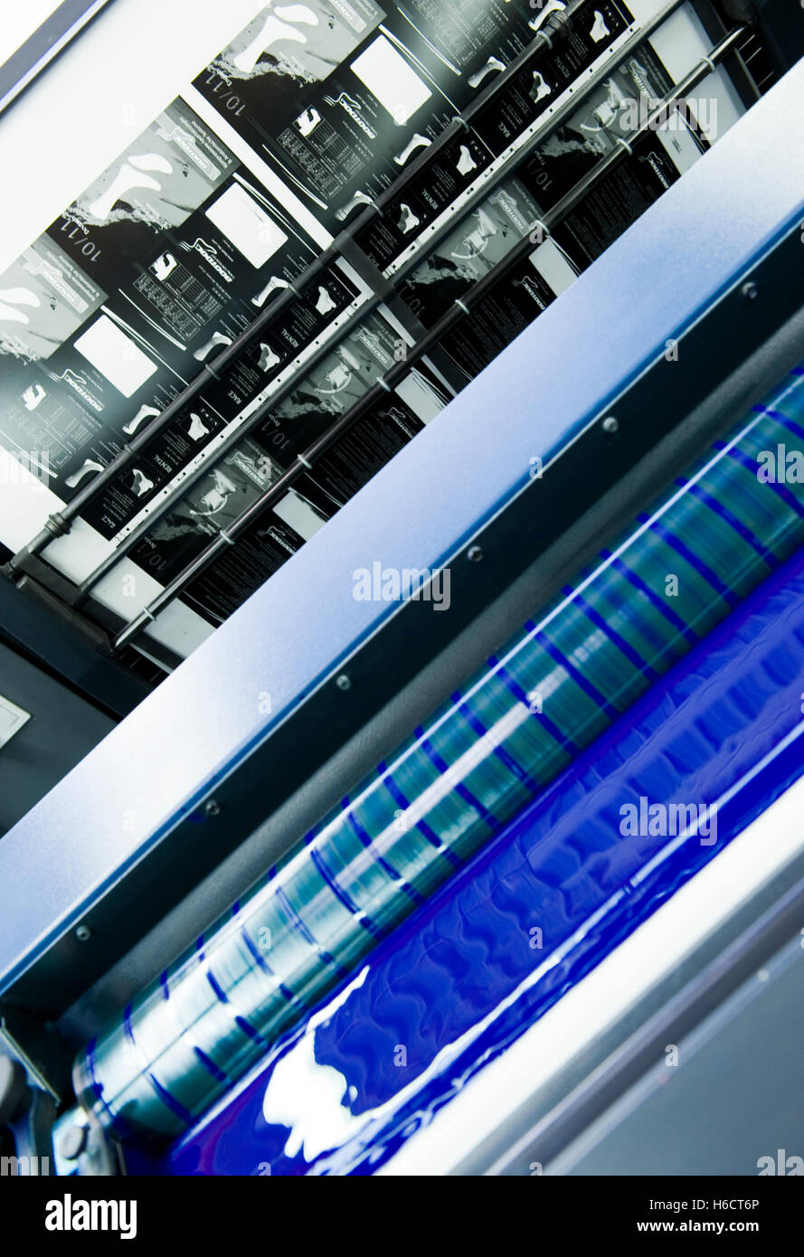 Printing machine, printing company Stock Photo