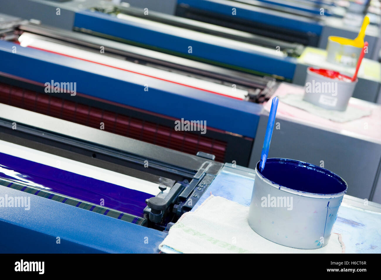 Printing machine, printing company Stock Photo Alamy