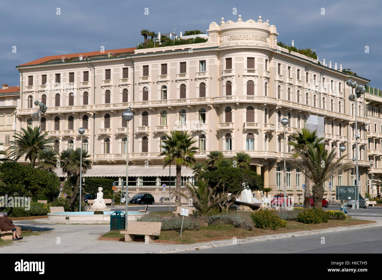 Hotel Principe di Piemonte, Viareggio, Versilia, Riviera, Tuscany, Italy, Europe Stock Photo
