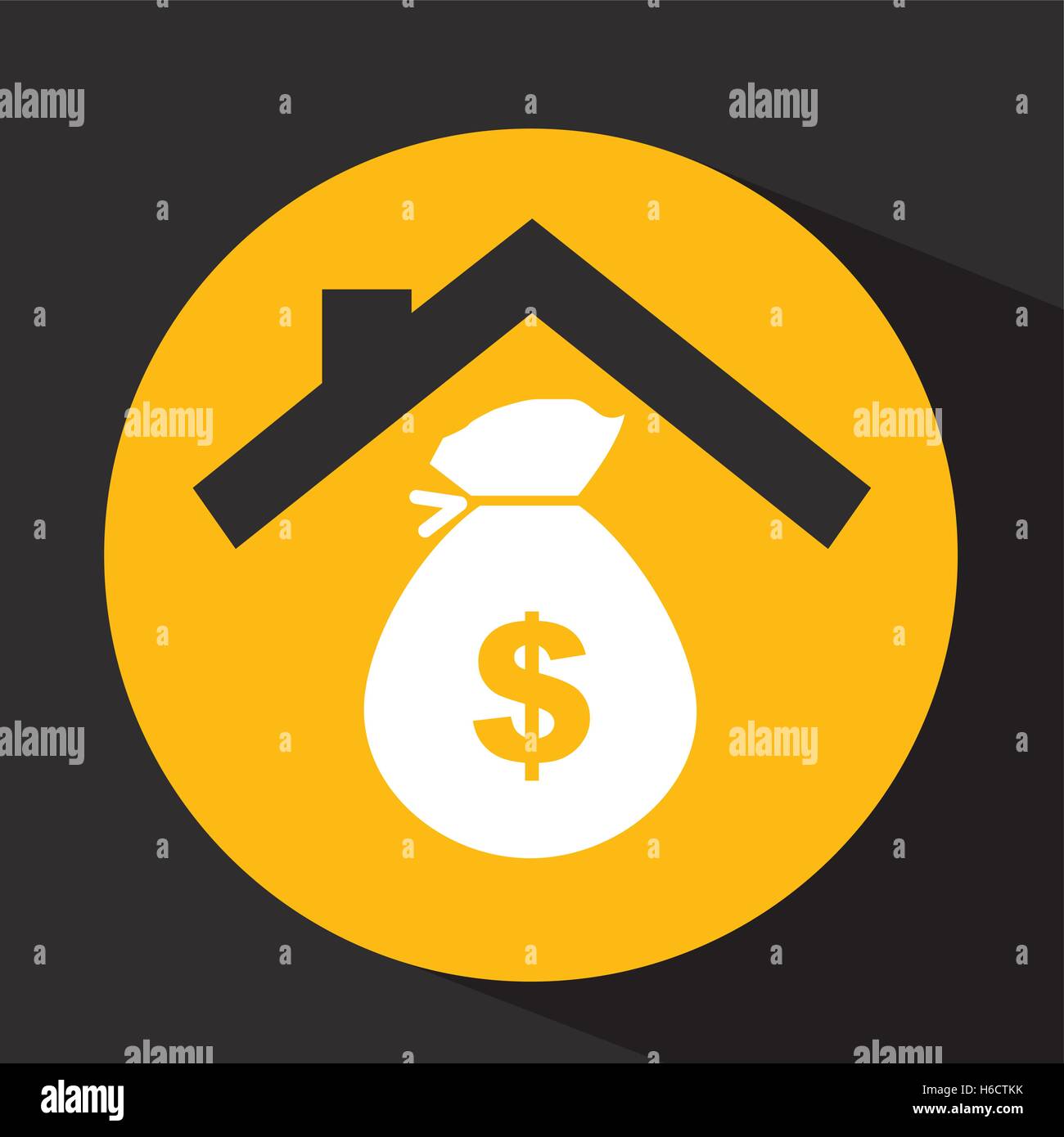 hand holding money bag dollar design vector illustration Stock Vector ...