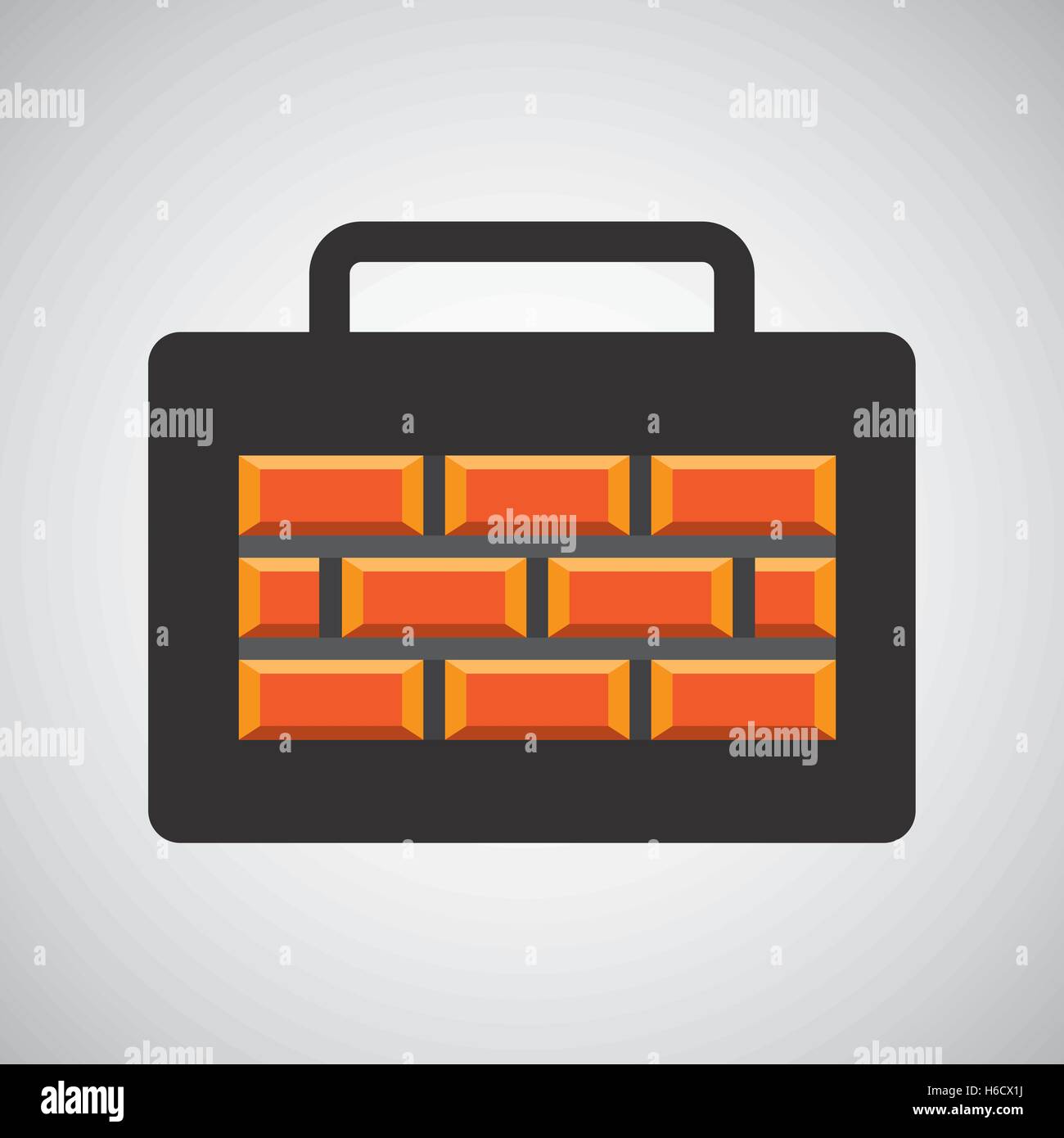 tool box bricks construction icon design vector illustration eps 10 ...