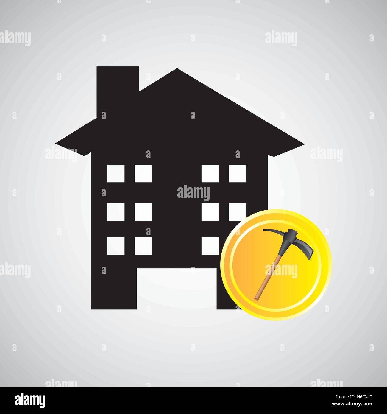construction pick axe icon graphic vector illustration eps 10 Stock ...