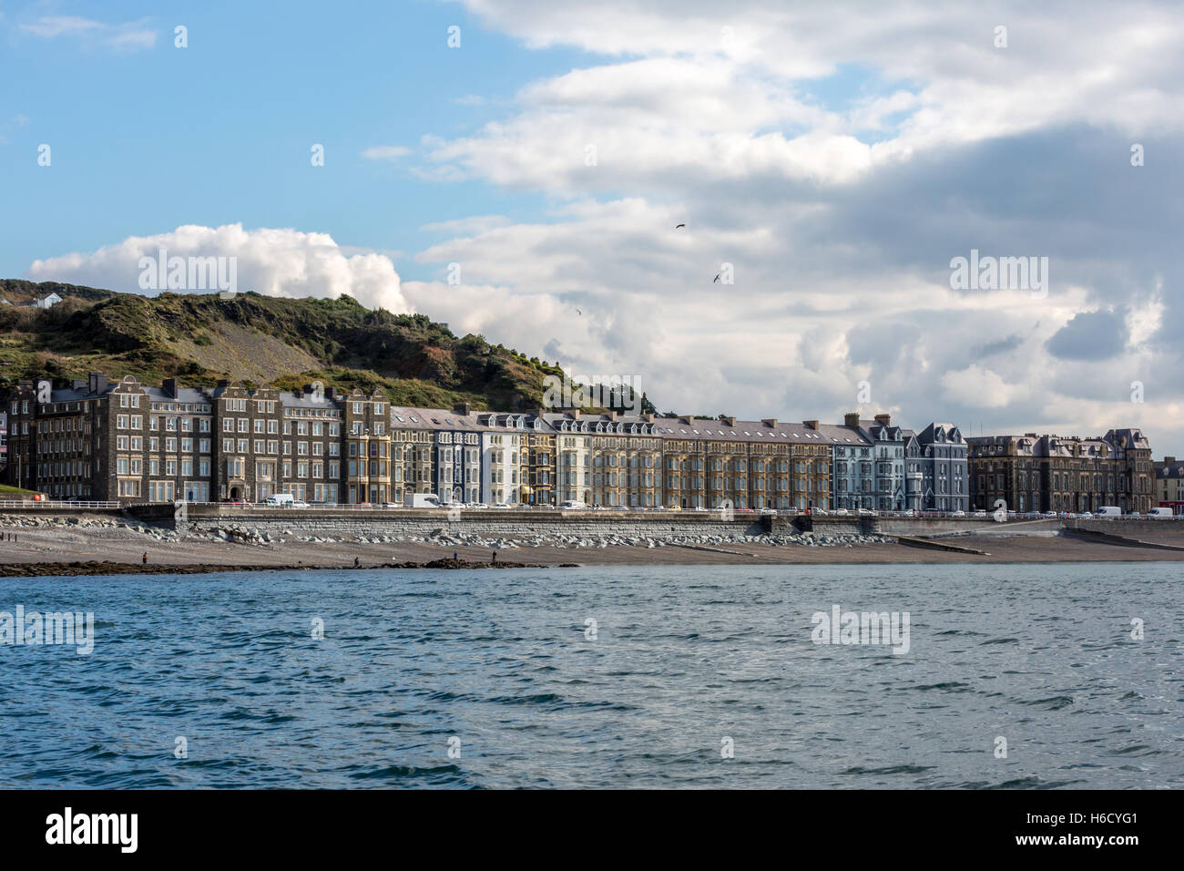 Aberystwyth seafront properties Stock Photo Alamy