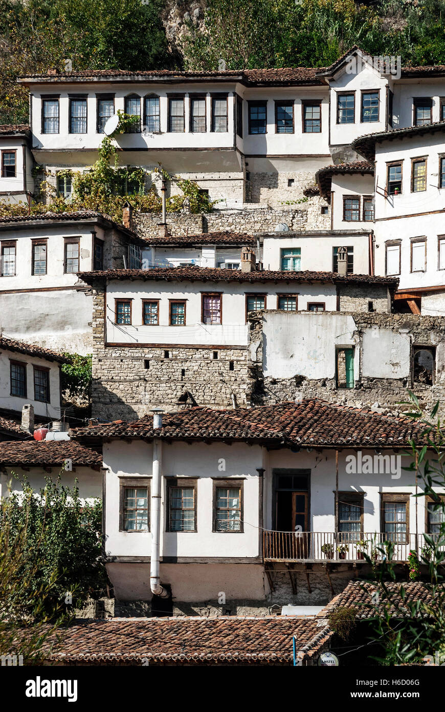 traditional balkan houses in historic old town of berat albania Stock Photo Alamy