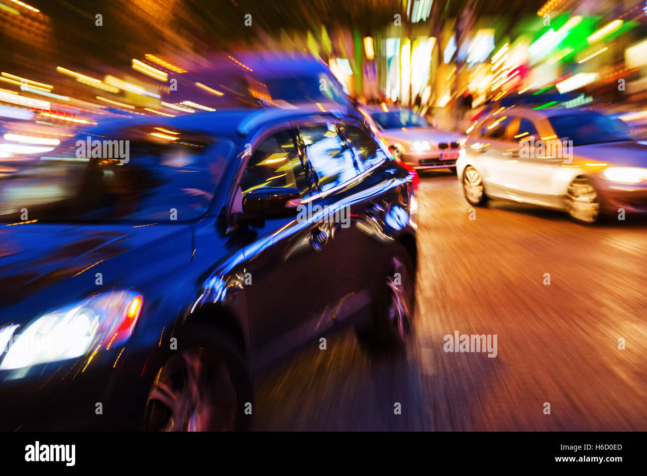 Car with zoom effect hires stock photography and images Alamy