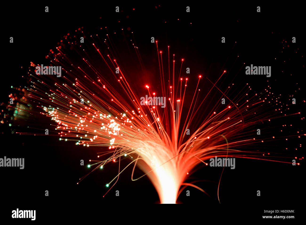 Abstract Internet technology fiber optic background Stock Photo