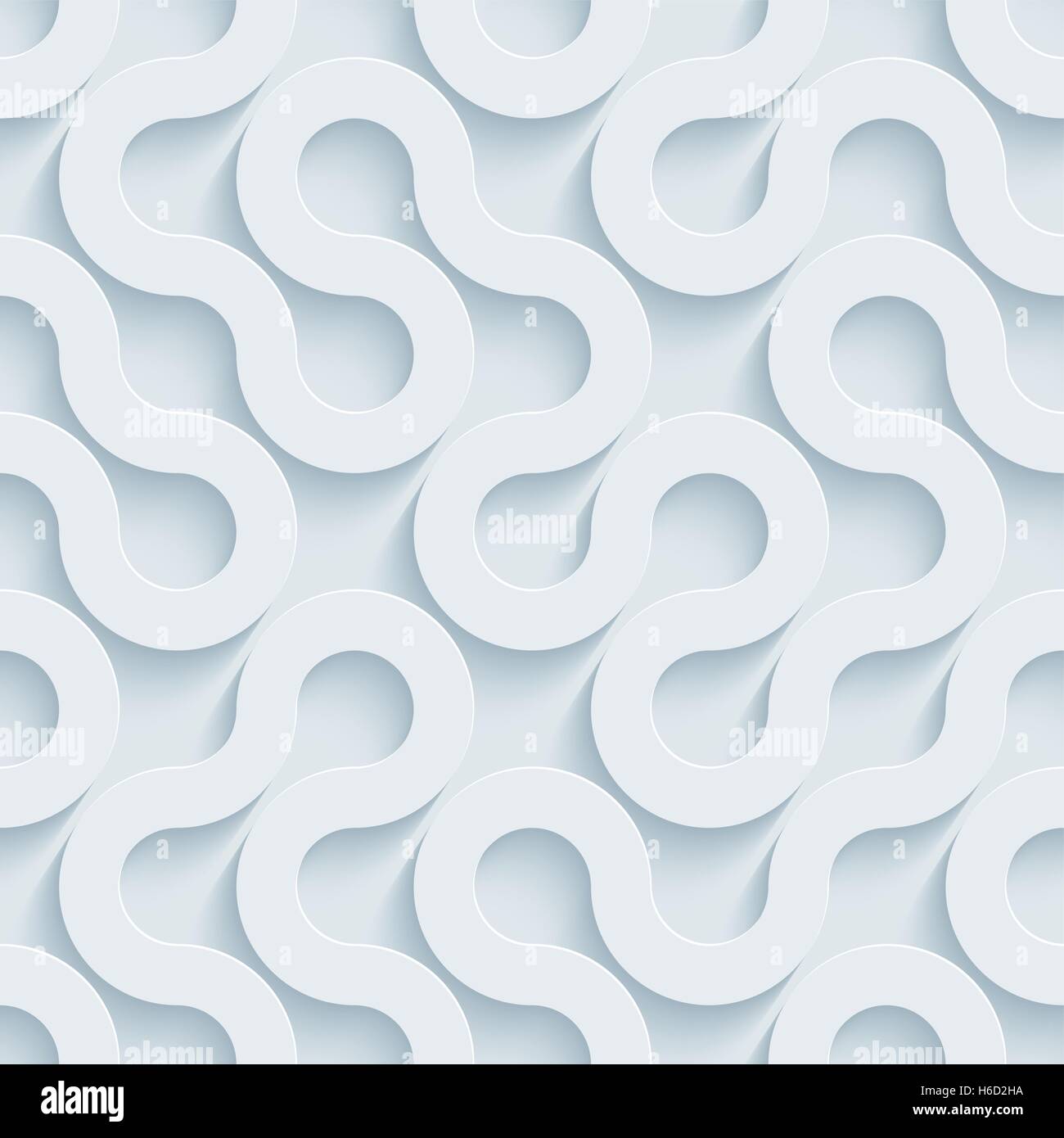 Neutral light gray seamless pattern with 3D effect. Tileable vector ...