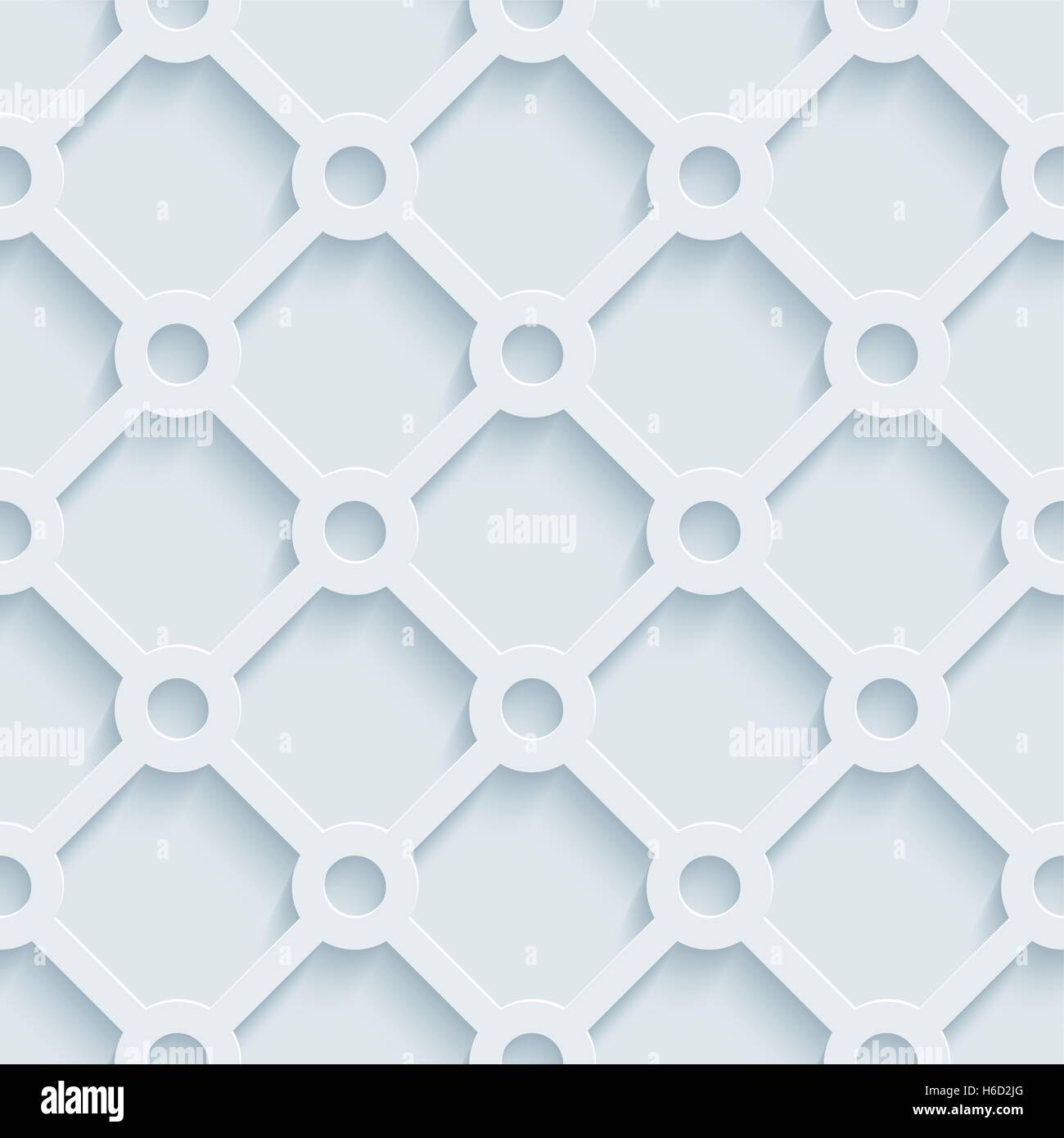 Neutral light gray seamless pattern with 3D effect. Tileable vector ...
