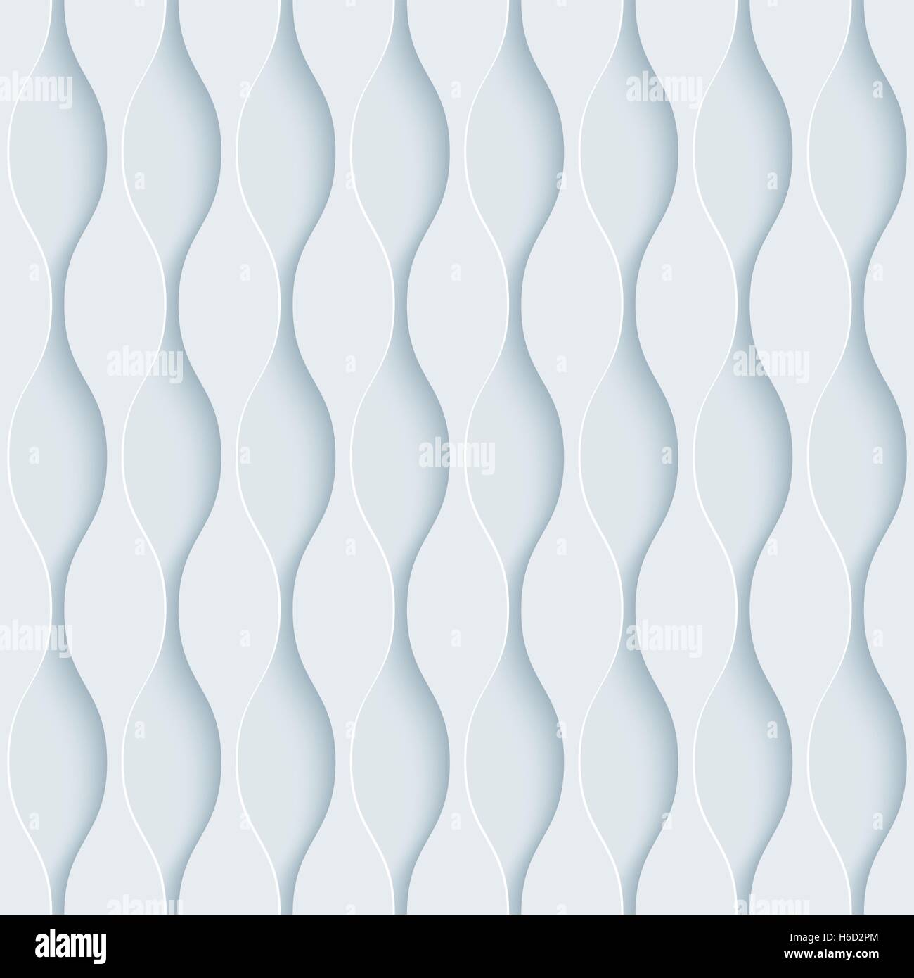 Neutral light gray seamless pattern with 3D effect. Tileable vector ...