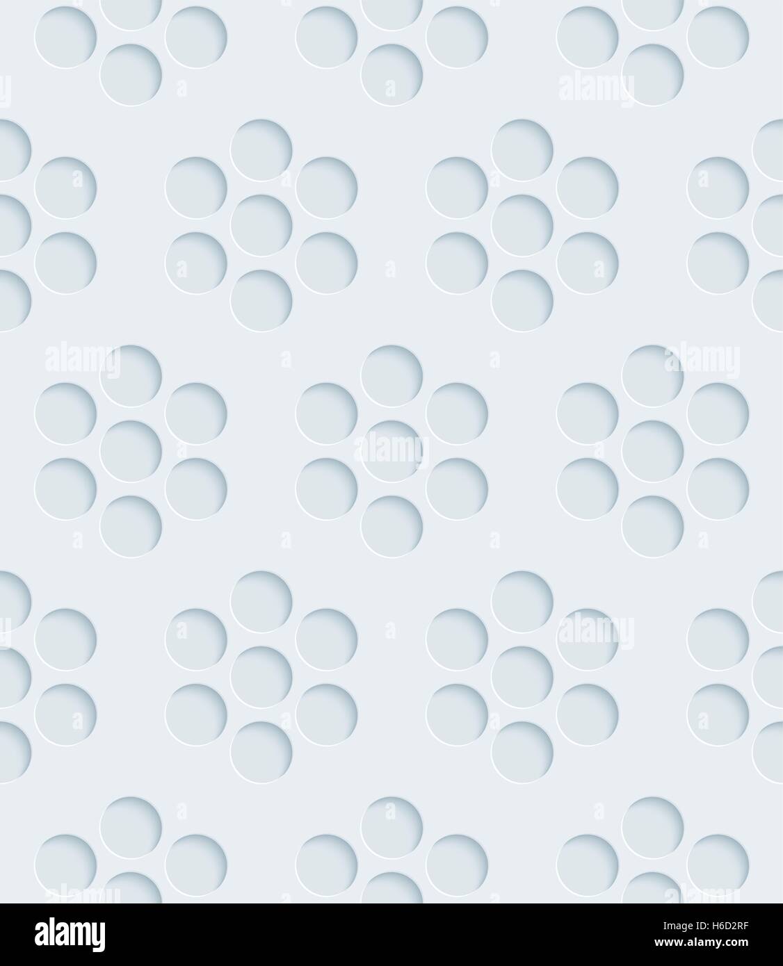 Neutral light gray seamless pattern with 3D effect. Tileable vector ...
