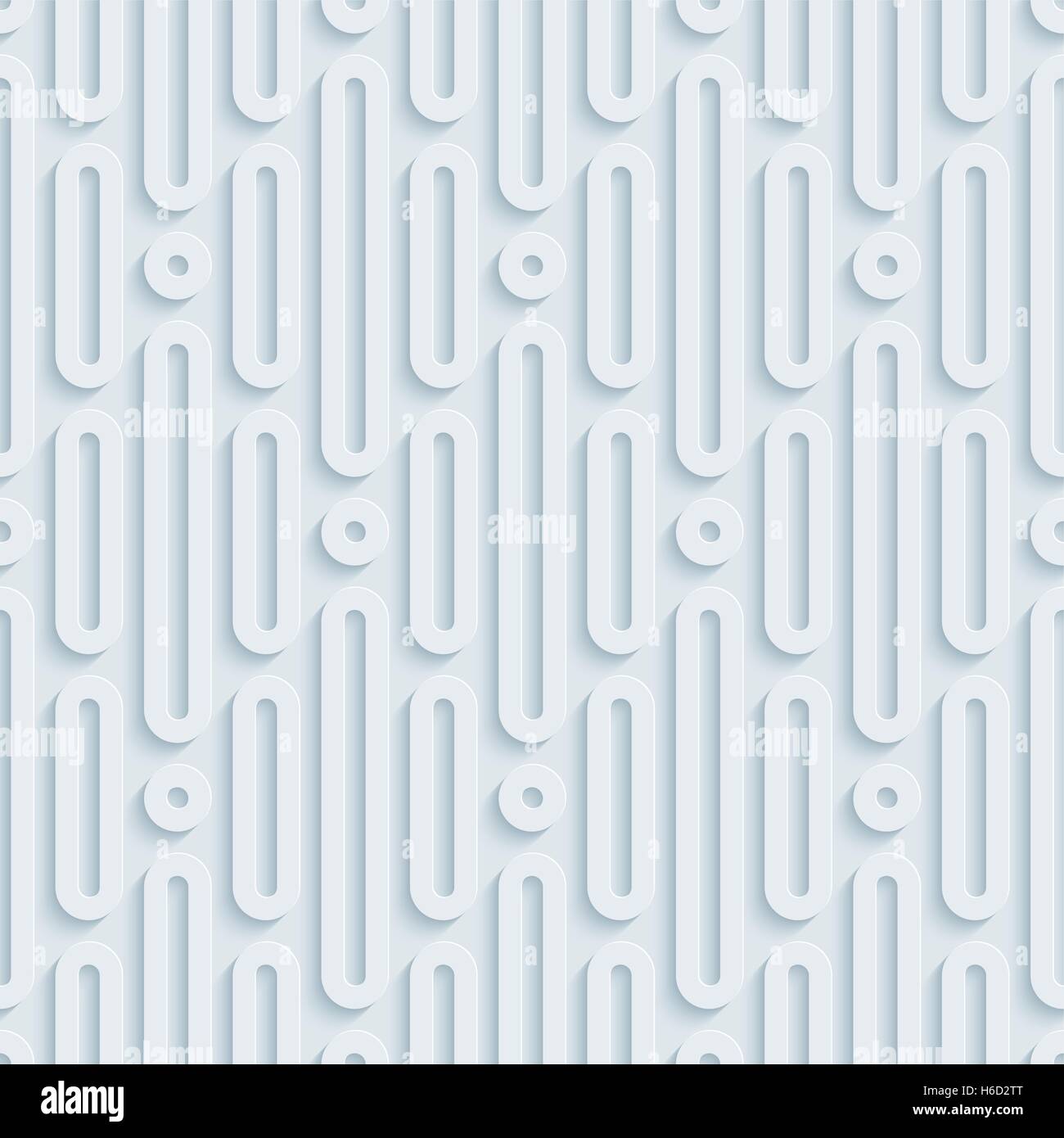 Neutral light gray seamless pattern with 3D effect. Tileable vector ...