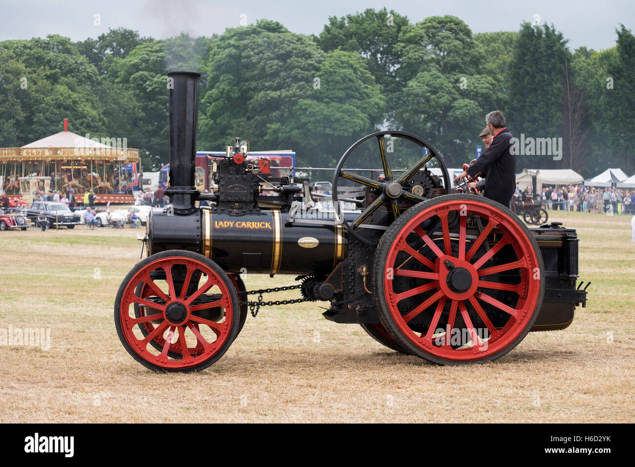 Vintage Steam traction Engine Stock Photo