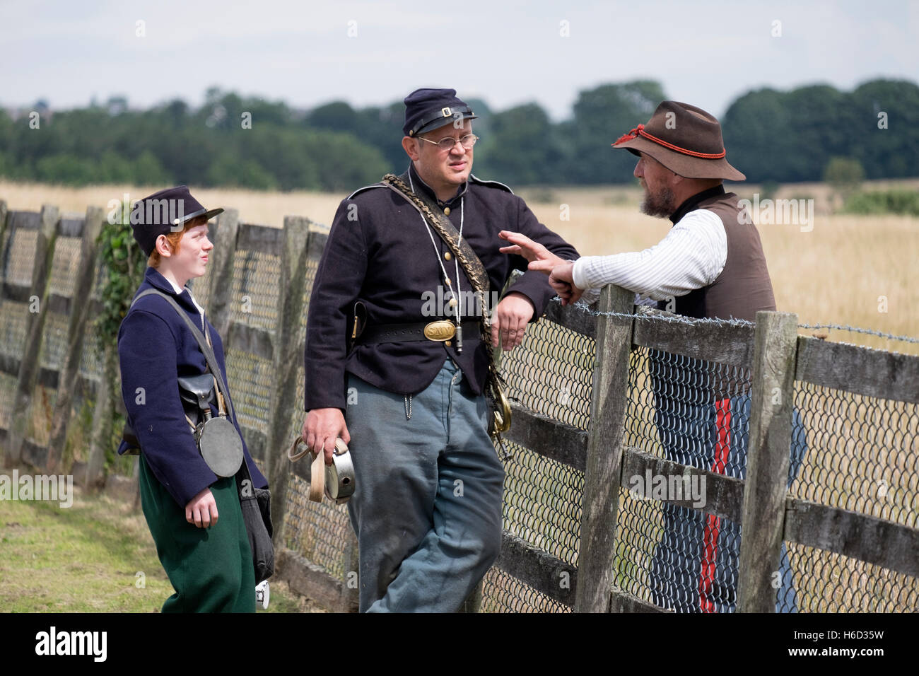 Old Fashioned reenactment Stock Photo