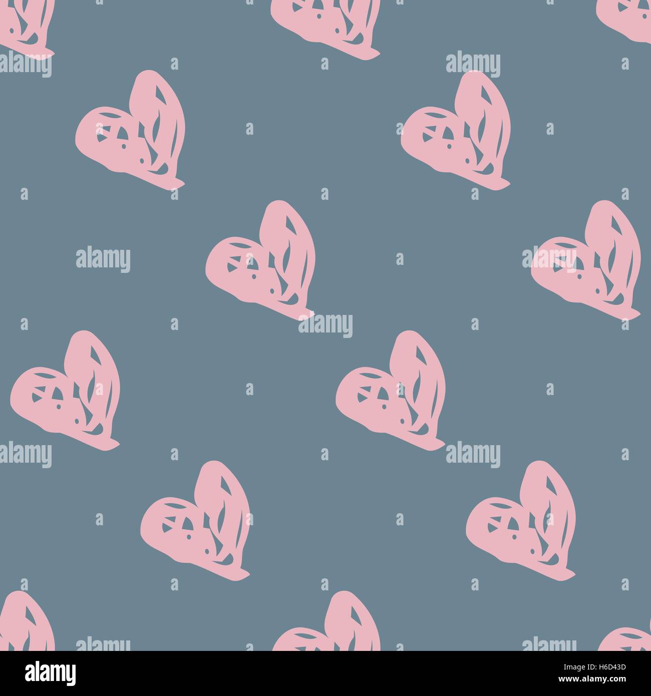 Doodle seamless pattern with hearts Stock Vector Image & Art - Alamy