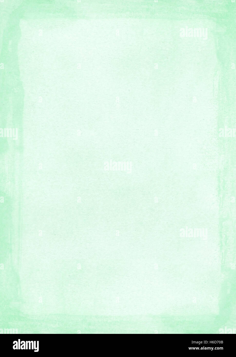 Mint green grunge retro brush background with border Stock Photo - Alamy