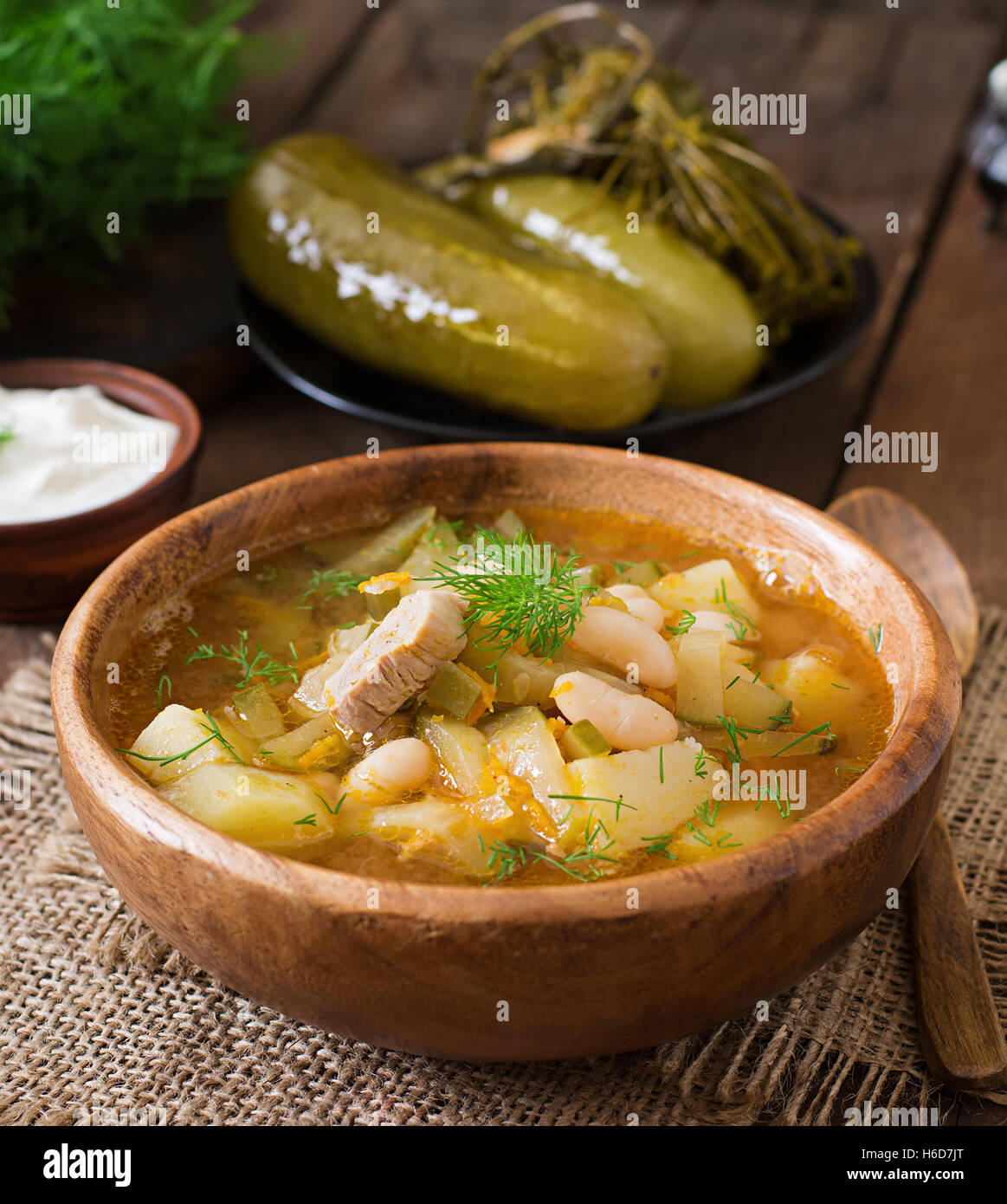 Pickled gherkin soup hires stock photography and images Alamy