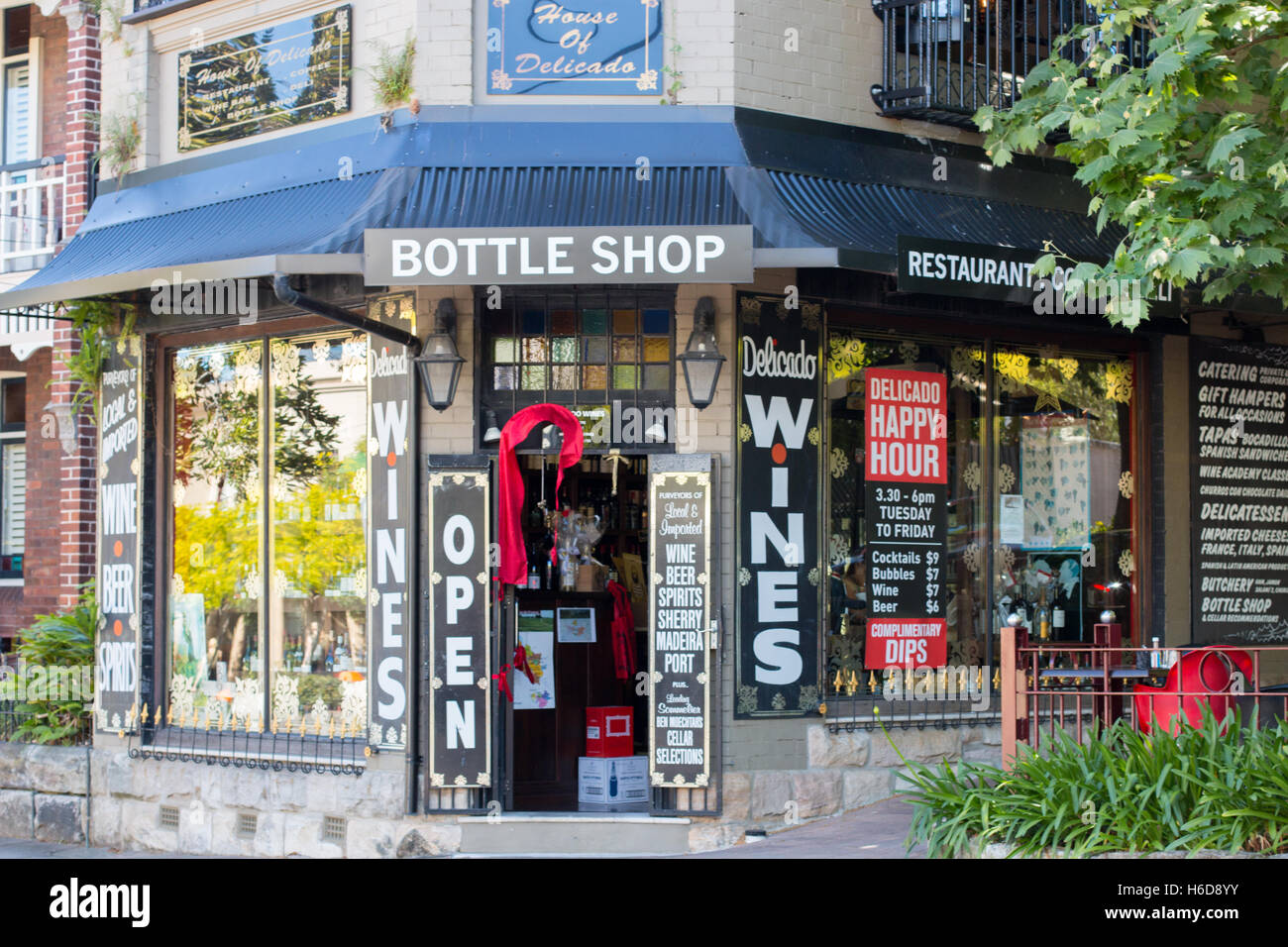 Bottle wine beer alcohol store shop in Mcmahons Point,Sydney,Australia