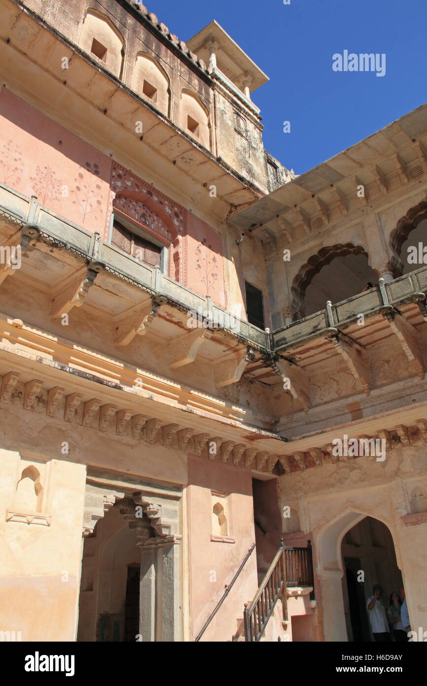 Zenani Deorhi (Ladies Apartments), Amer (or Amber) Fort, Amer, Jaipur, Rajasthan, India, Indian subcontinent, South Asia Stock Photo