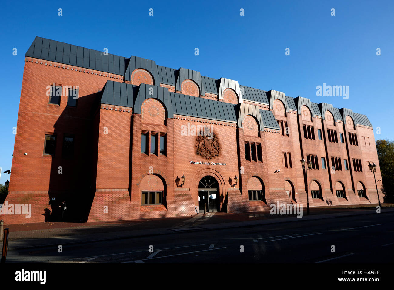 Wigan and leigh courthouse magistrates county and family courts England United Kingdom Stock Photo