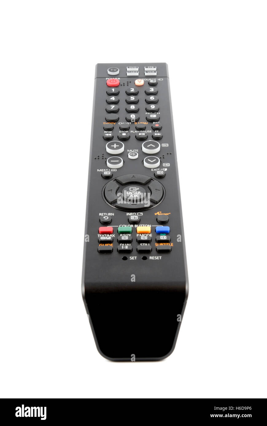 Remote control panel on a white background Stock Photo Alamy