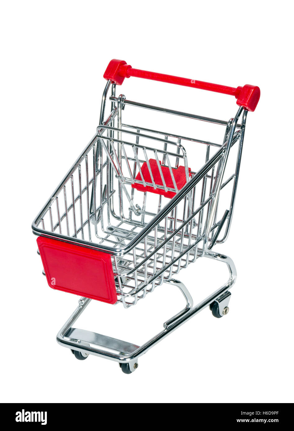 Empty shopping cart isolated on white background Stock Photo - Alamy