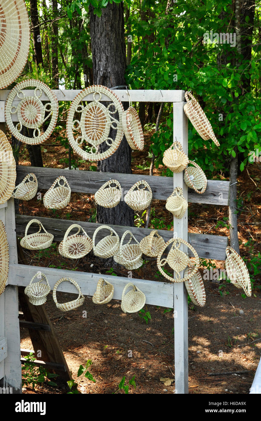 Sweetgrass Baskets Stock Photo Alamy