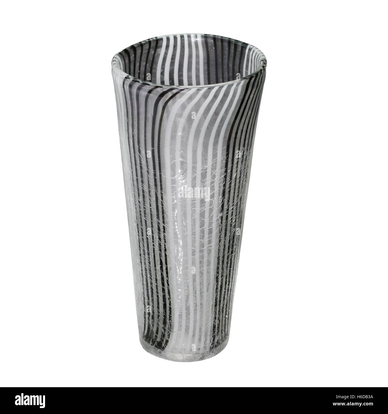 The glass vase is isolated on a white background Stock Photo - Alamy